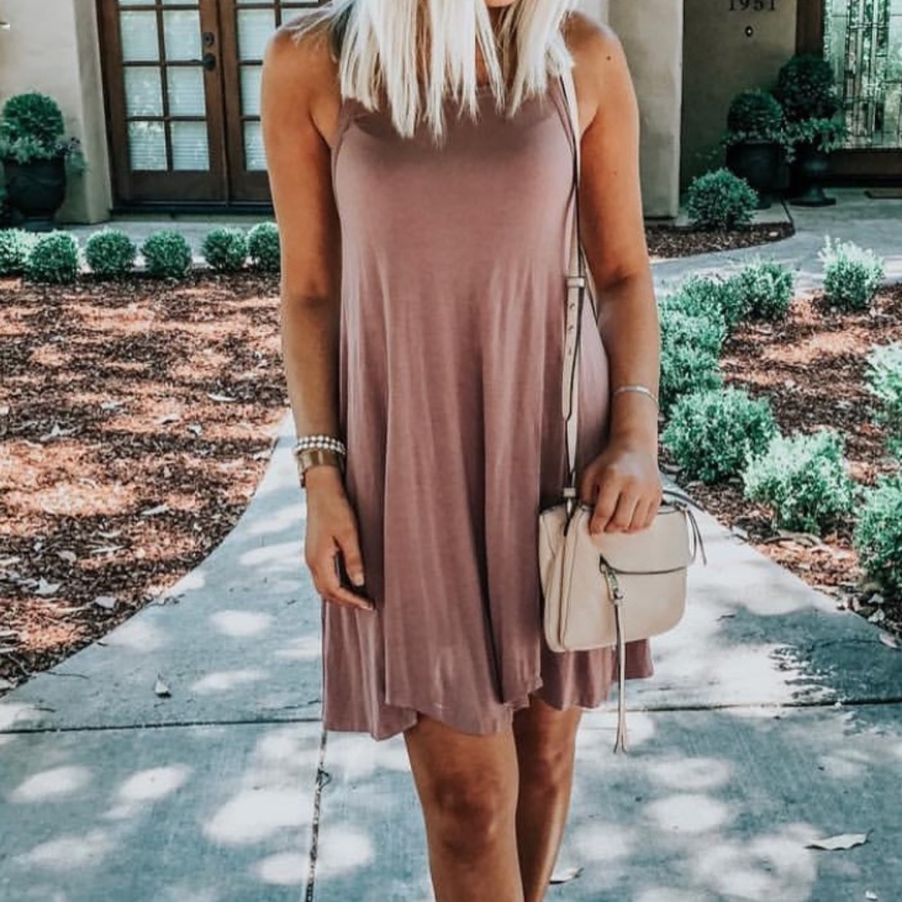 RVCA Mauve Sleeveless Dress